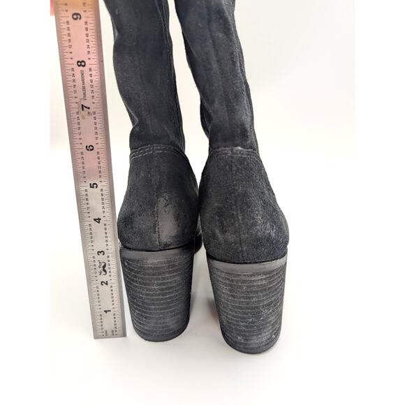 Zodiac Padma Wide Calf High Shaft Boots Round Toe Women's Black Size US7 EU38 - Picture 4 of 12